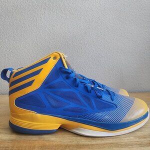 Adidas Crazy Fast Basketball Shoes Mens Size 13.5 Blue Yellow High Top G66711